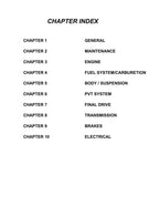 Polaris Sportsman 400 500 Service Manual 2001-2005 ATV service manual preview page 2