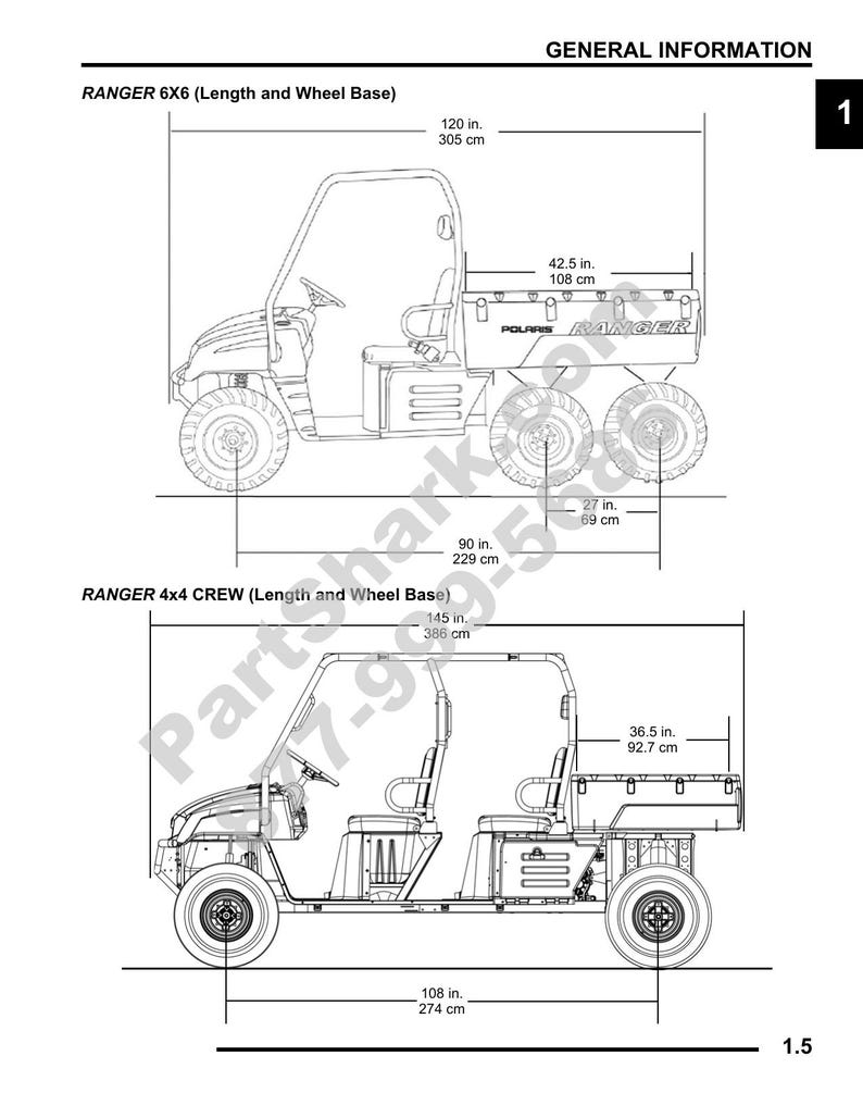 Polaris Ranger 700 4x4 Crew 6x6 Service Manual 2009-2013 UTV service manual preview page 6