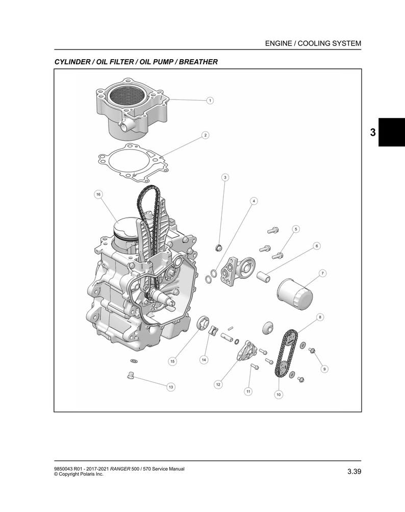 Polaris Ranger 500 570 Service Manual 2017-2021 UTV Repair service manual preview page 4