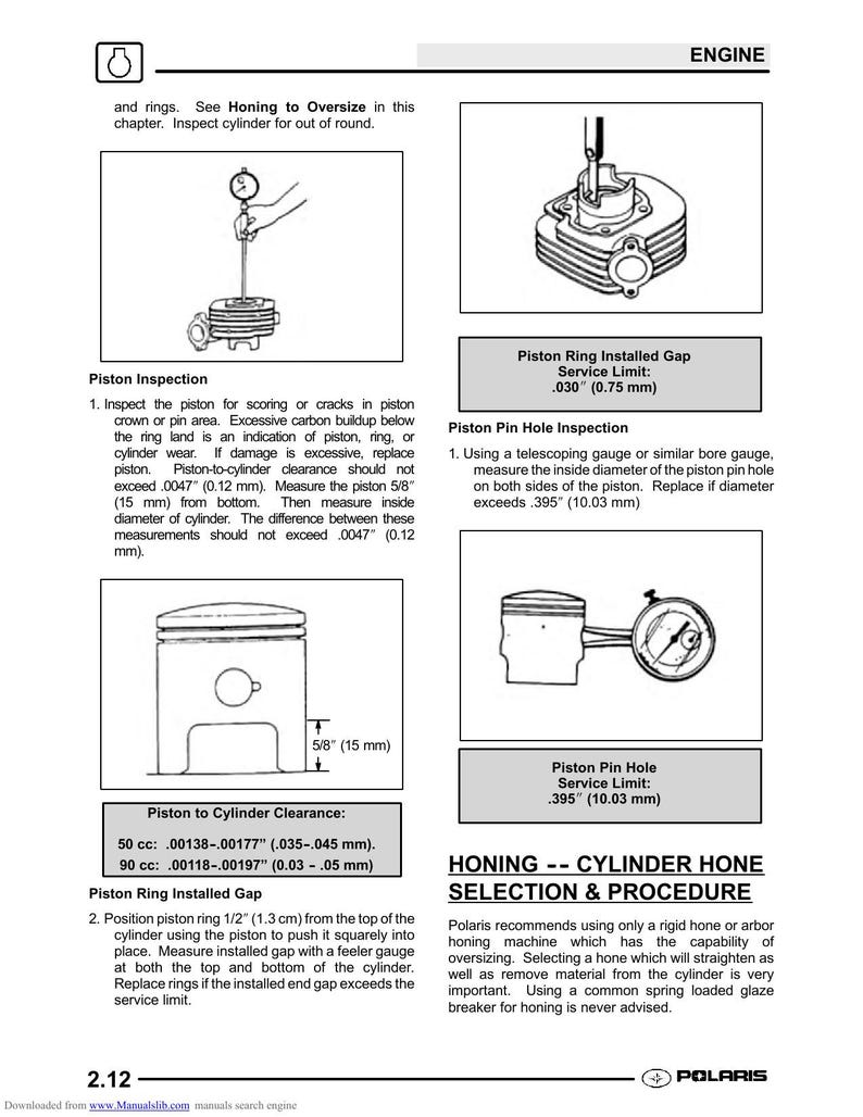 Polaris Youth ATV Scrambler 50 90 Sportsman Predator Service Manual service manual preview page 8