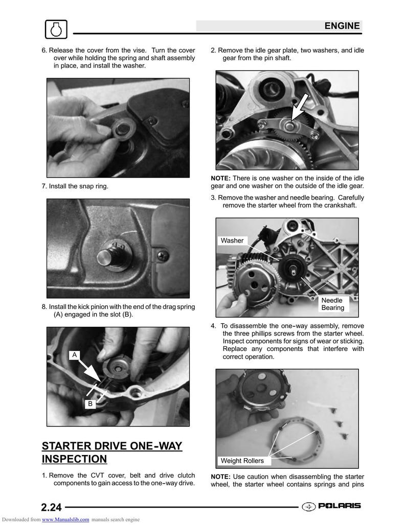 Polaris Youth ATV Scrambler 50 90 Sportsman Predator Service Manual service manual preview page 9