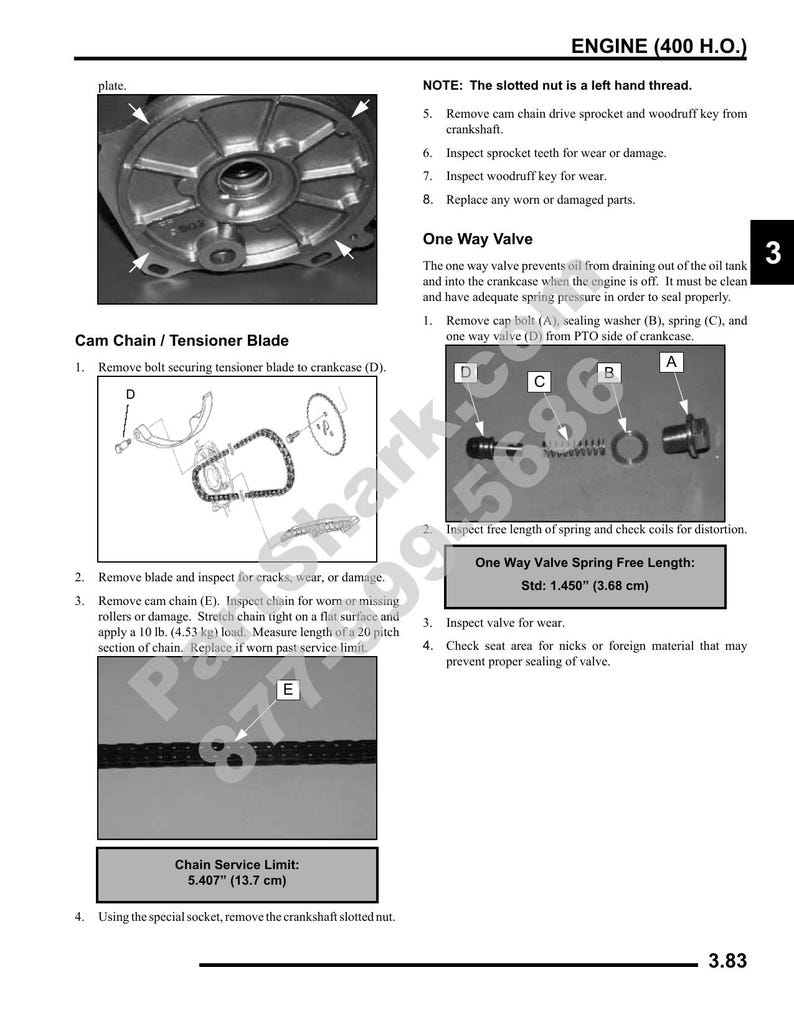 Polaris Sportsman 300 400 Service Manual 2009-2013 ATV service manual preview page 5