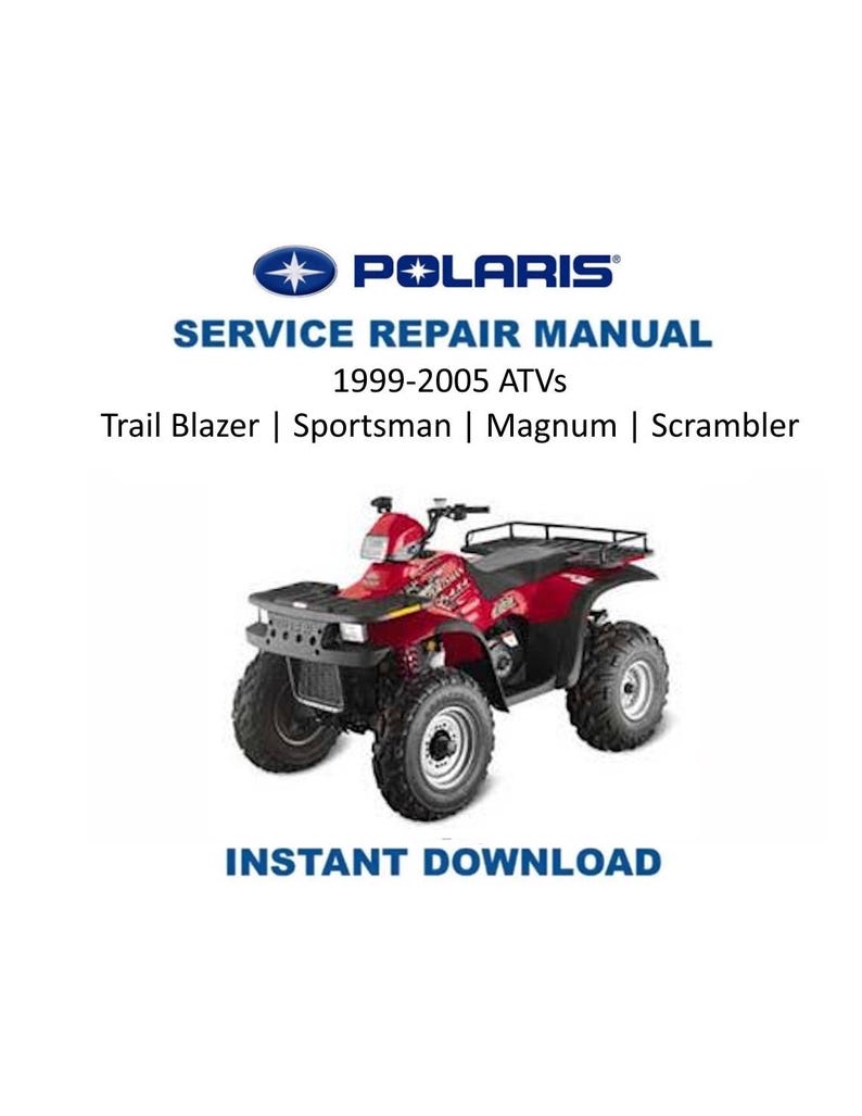 Polaris ATVs Trail Blazer Sportsman Magnum Scrambler Service Manual PDF service repair manual cover