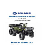 Polaris Sportsman 6x6 800 EFI Service Manual 2009-2013 ATV PDF service repair manual cover