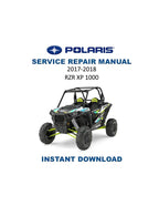 Polaris RZR XP 1000 Service Manual 2017-2018 UTV PDF service repair manual cover