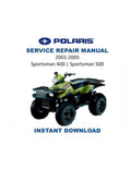 Polaris Sportsman 400 500 Service Manual 2001-2005 ATV PDF service repair manual cover