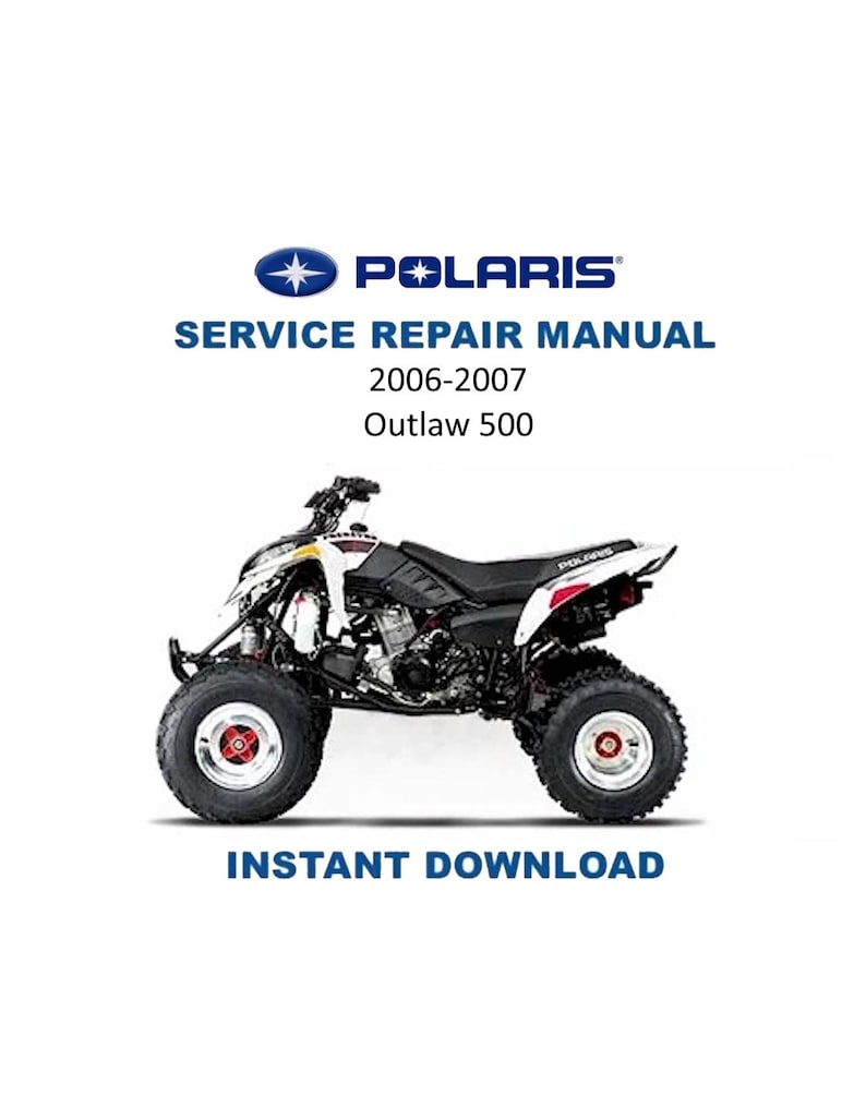 Polaris Outlaw 500 Service Manual PDF service repair manual cover