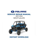 Polaris RZR XP Turbo XP4 Service Manual PDF service repair manual cover