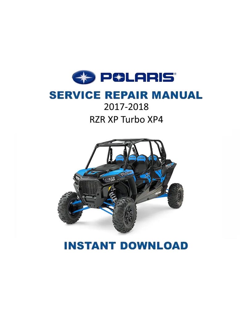 Polaris RZR XP Turbo XP4 Service Manual PDF service repair manual cover