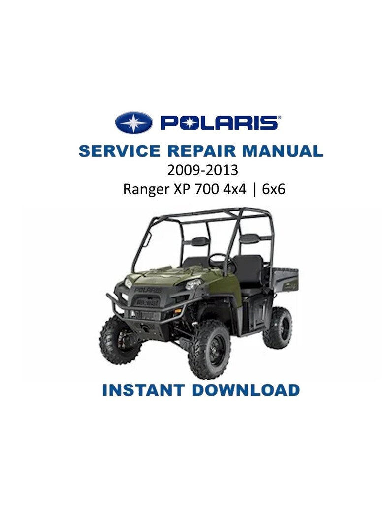 Polaris Ranger XP 700 4X4 6X6 Service Manual PDF service repair manual cover