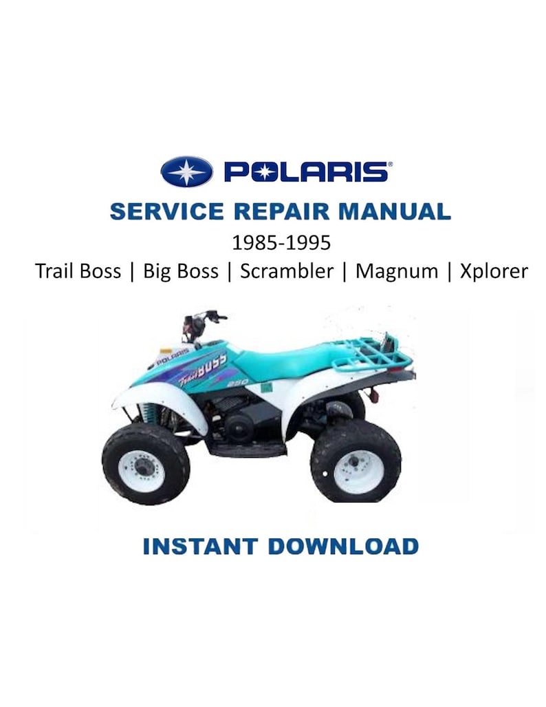 Polaris ATV Trail Boss Big Boss Service Manual PDF service repair manual cover