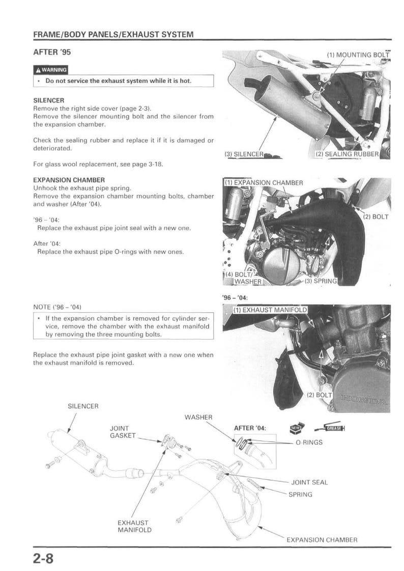 Honda CR80R CR85R Service Manual service manual preview page 10