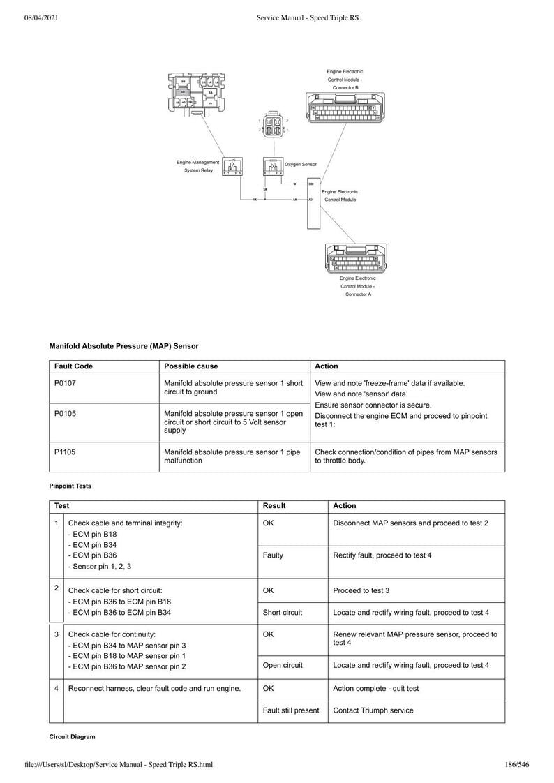 Triumph Speed Triple RS Service Manual service manual preview page 10