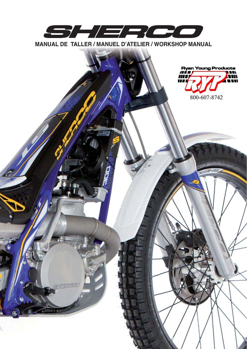 Sherco ST Series Trial Motorcycle Service Manual service manual preview page 2