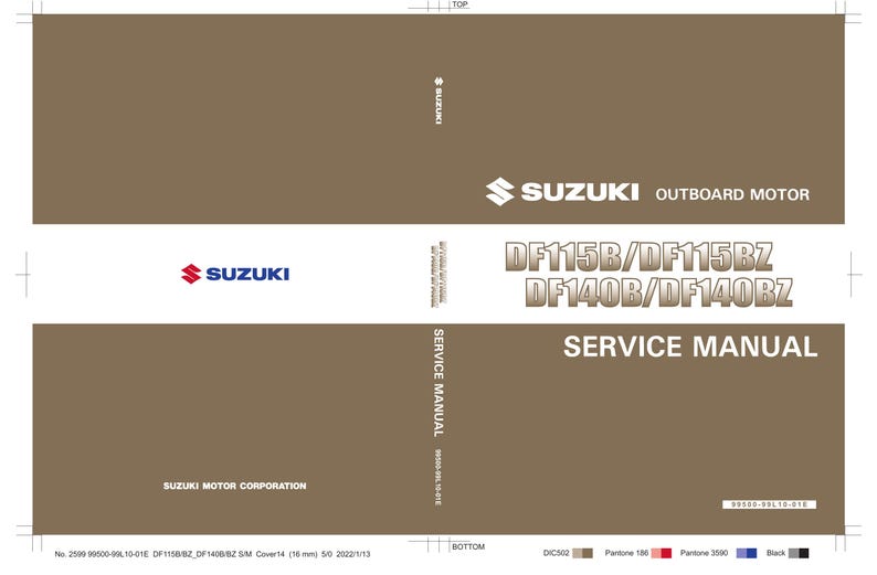 Suzuki DF115B DF140B Outboard Service Manual 2021-2025 service manual preview page 2