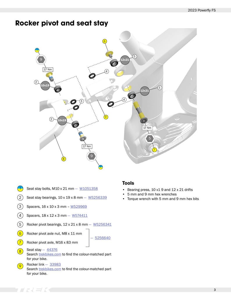Trek Powerfly FS Service Manual service manual preview page 5