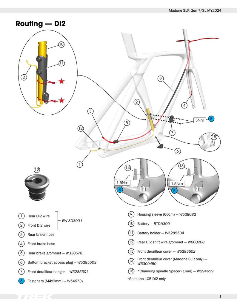 Trek Madone SLR Gen 7 SL Service Manual service manual preview page 5