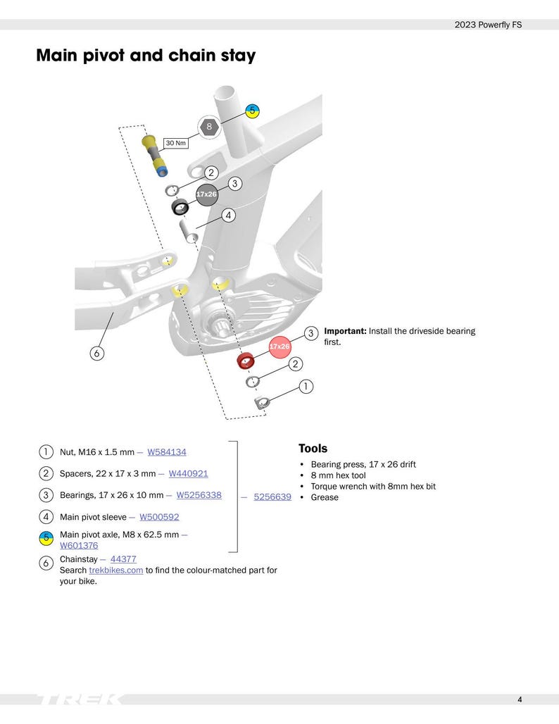 Trek Powerfly FS Service Manual service manual preview page 6