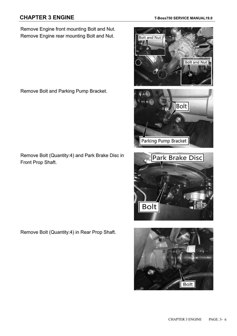Linhai T-Boss 750 Service Manual 2019-2023 UTV Repair service manual preview page 4