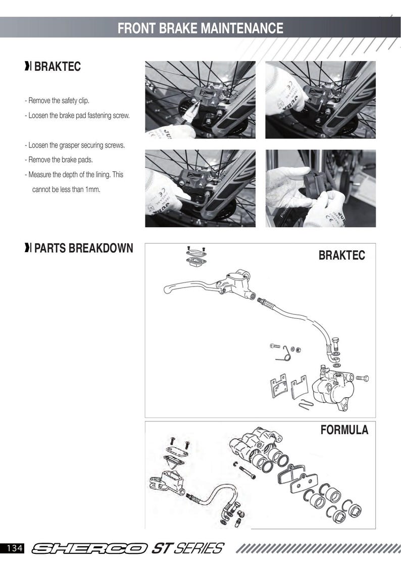 Sherco ST Series Trial Motorcycle Service Manual service manual preview page 8