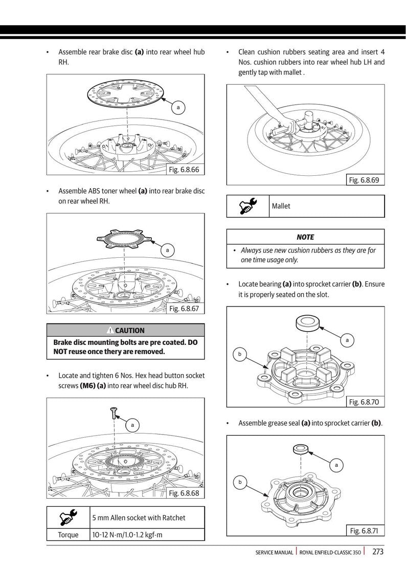Royal Enfield Classic 350 Service Manual 2021-2025 Motorcycle service manual preview page 4