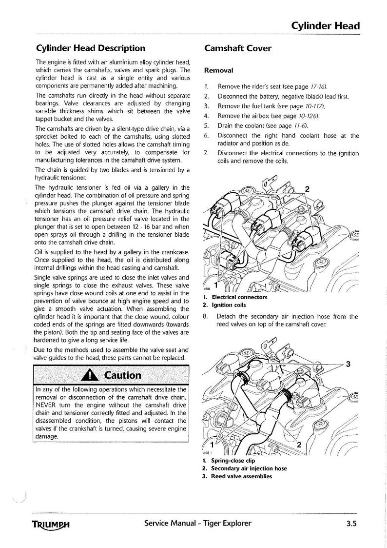 Triumph Tiger Explorer Service Manual service manual preview page 3