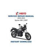 Hero Xpulse 200 200T Service Manual PDF service repair manual cover