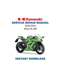 Kawasaki Ninja ZX-10R Service Manual PDF service repair manual cover
