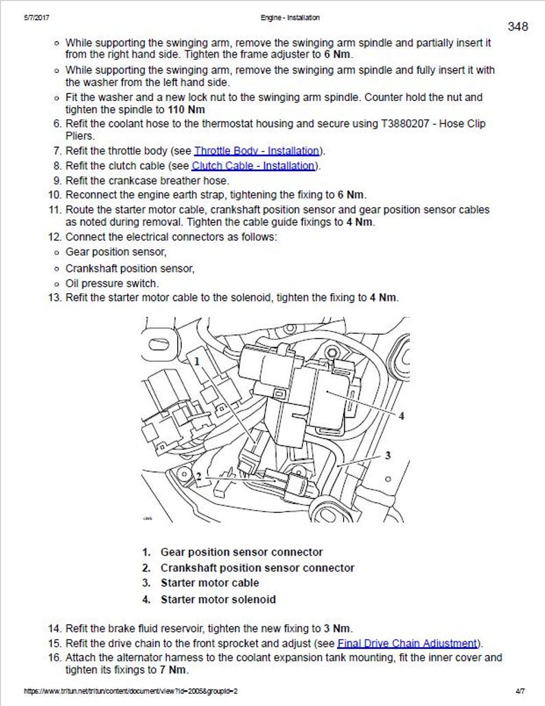 Triumph Thruxton R Service Manual service manual preview page 4