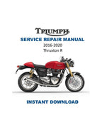 Triumph Thruxton R Service Manual PDF service repair manual cover