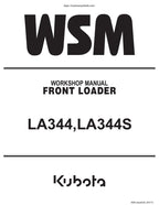 Kubota LA344 LA344S Front Loader Service Manual service manual preview page 2