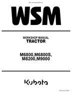 Kubota M6800 M6800S M8200 M9000 Tractor Service Manual 2001-2005 service manual preview page 2
