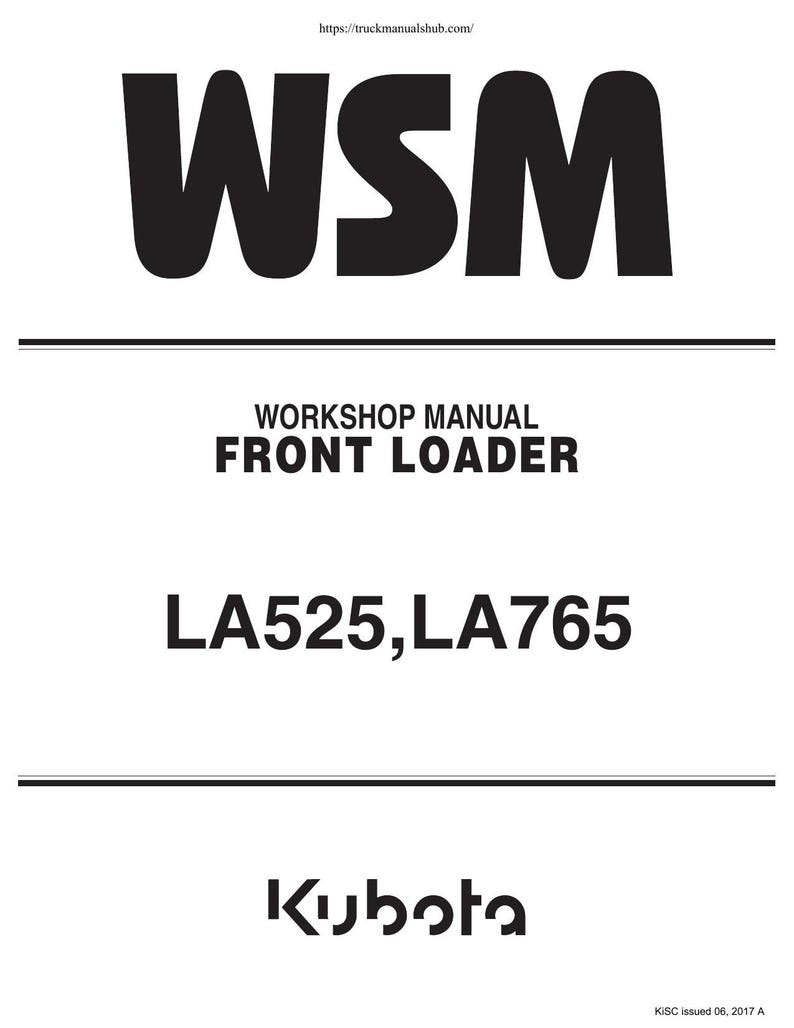 Kubota LA525 LA765 Front Loader Service Manual service manual preview page 2