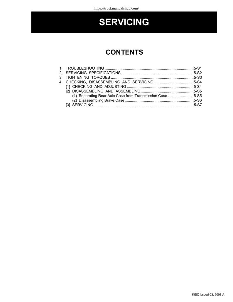 Kubota M6800 M6800S M8200 M9000 Tractor Service Manual 2001-2005 service manual preview page 7