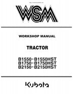 Kubota B1550 B1750 B2150 HST Tractor Service Manual service manual preview page 2