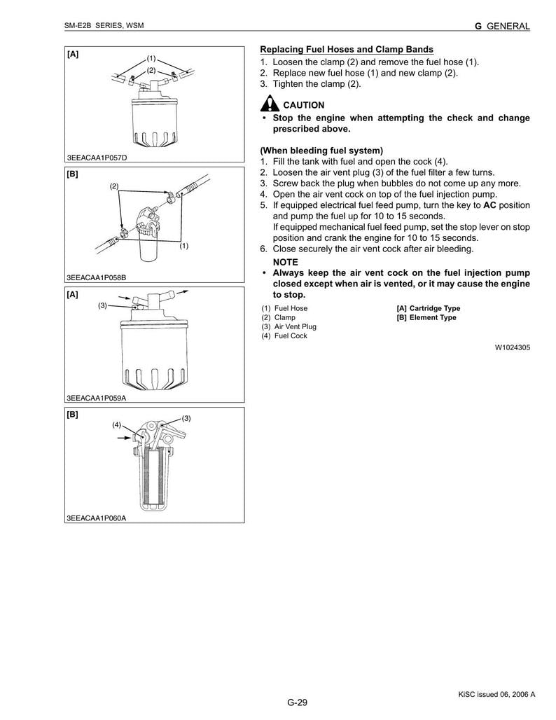 Kubota SM-E2B Diesel Engine Service Manual service manual preview page 5