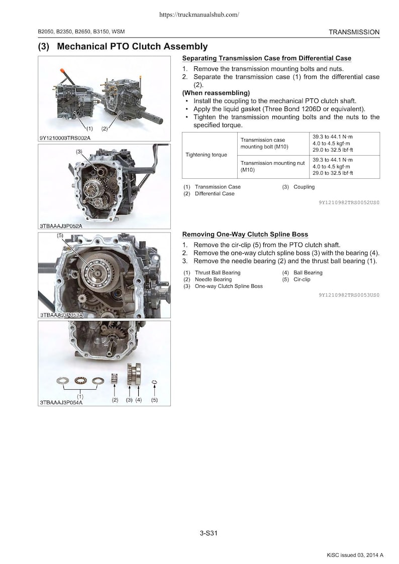 Kubota B2050 B2350 B2650 B3150 Service Manual service manual preview page 6