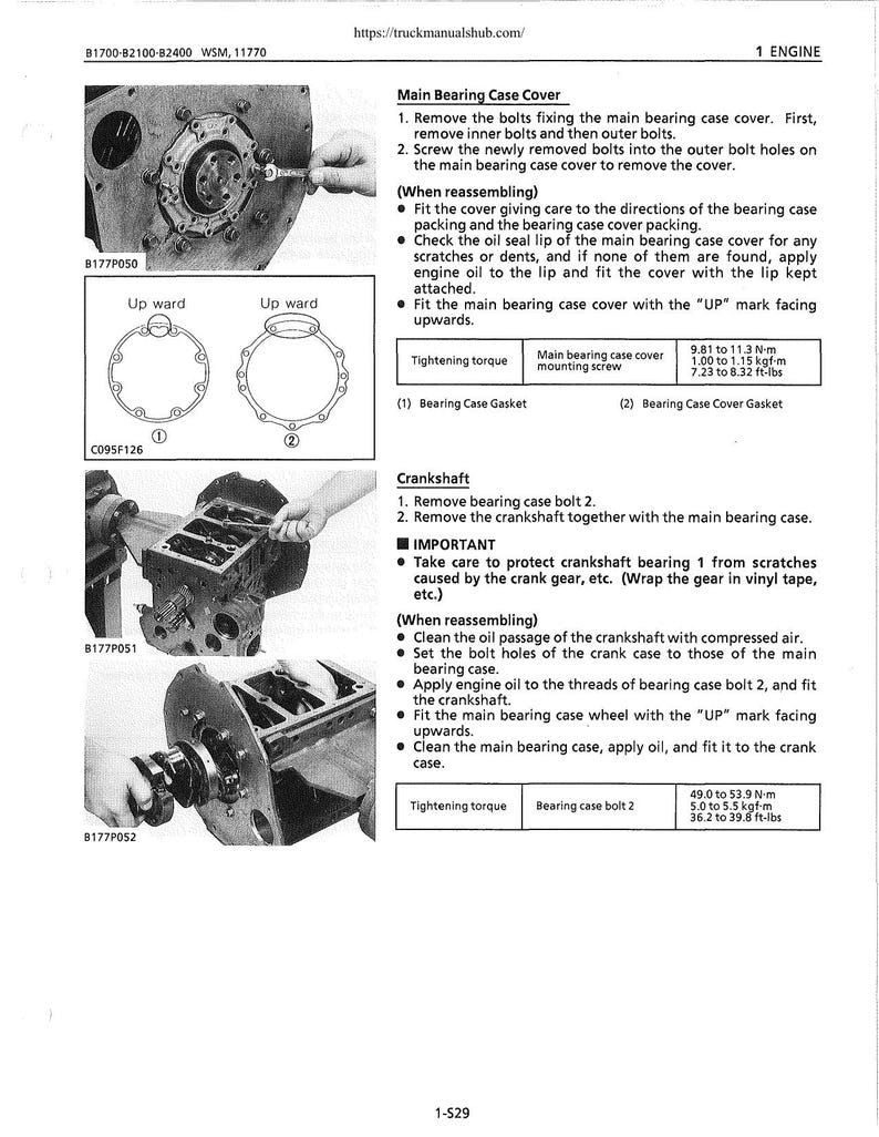 Kubota B1700 B2100 B2400 Tractor Service Manual service manual preview page 6