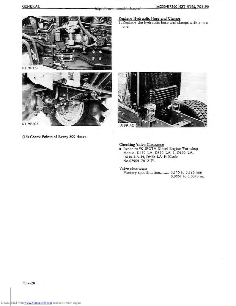 Kubota B6200HST B7200HST Tractor Service Manual service manual preview page 9