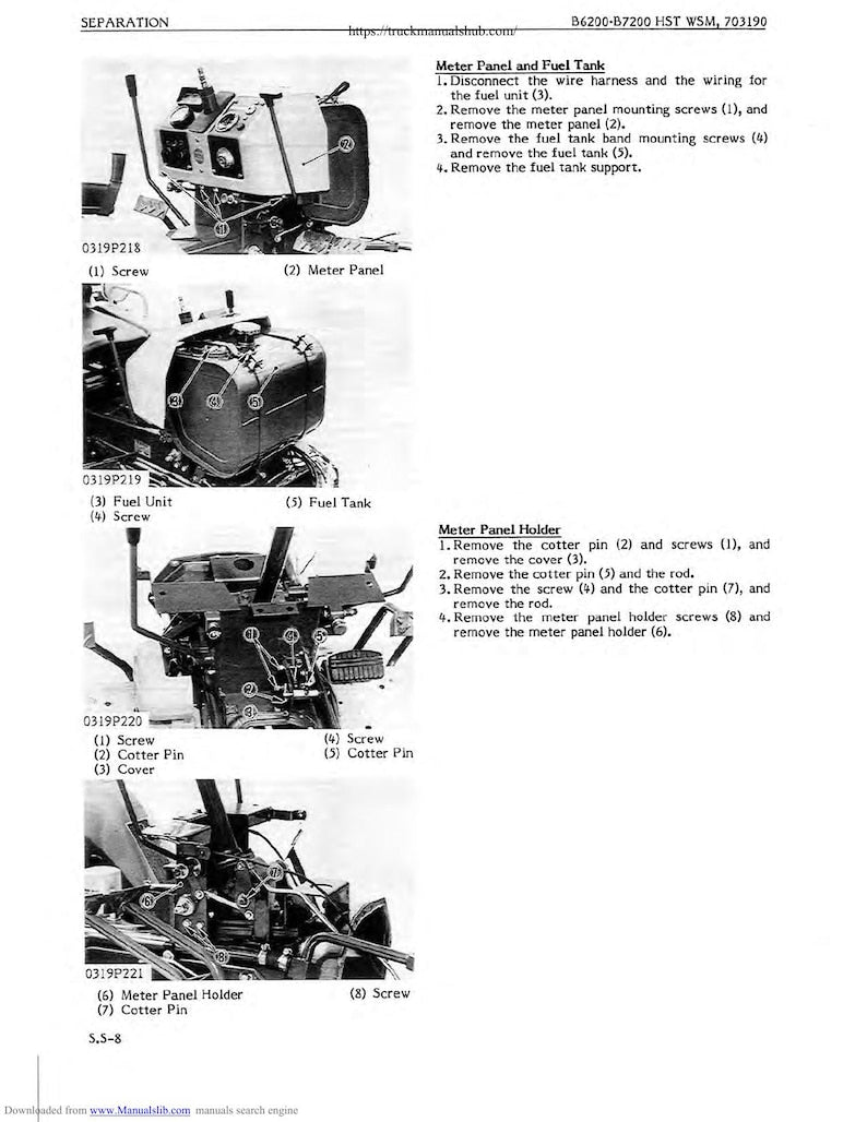 Kubota B6200HST B7200HST Tractor Service Manual service manual preview page 10