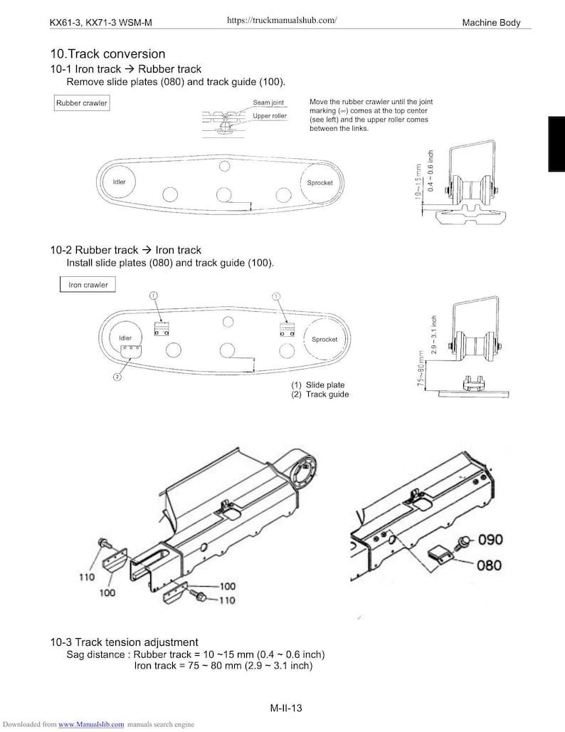 Kubota KX61-3 KX71-3 Excavator Service Manual service manual preview page 7