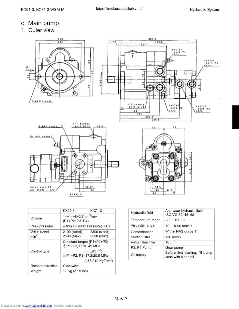 Kubota KX61-3 KX71-3 Excavator Service Manual service manual preview page 8