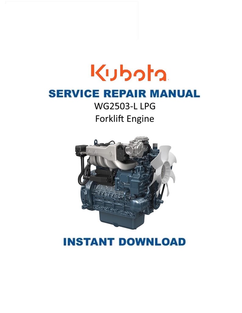 Kubota WG2503-L LPG Engine Service Manual PDF service repair manual cover