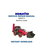 Komatsu WB97S-2 Backhoe Loader Service Manual PDF service repair manual cover