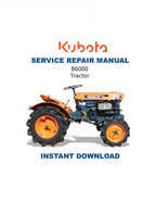 Kubota B6000 Tractor Service Manual PDF service repair manual cover