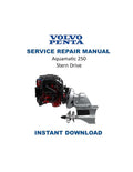 Volvo Penta Aquamatic 250 Drive Service Manual PDF service repair manual cover