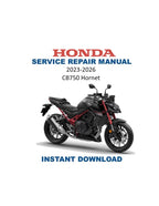 Honda CB750 Hornet Service Manual PDF service repair manual cover
