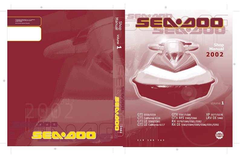 Sea-Doo GTI GTX RX xp lrv di Service Manual 2002-2006 pwc service manual preview page 2