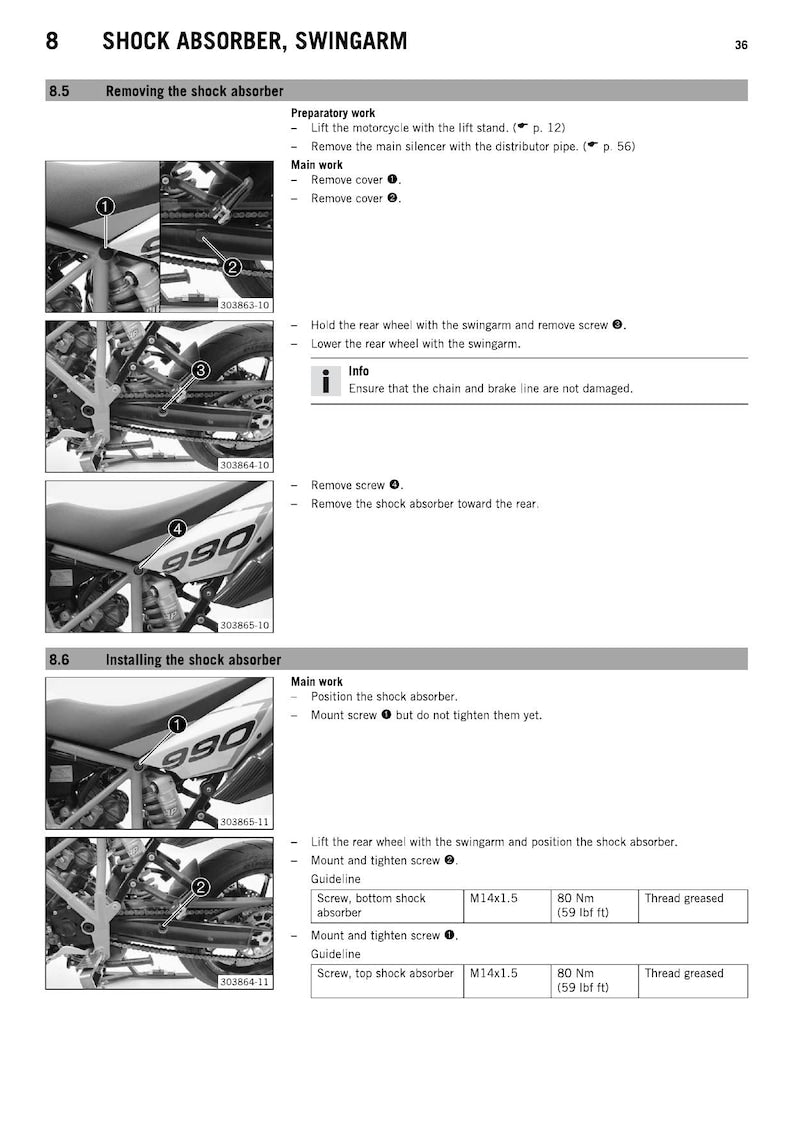 KTM 990 Supermoto R Service Manual service manual preview page 3