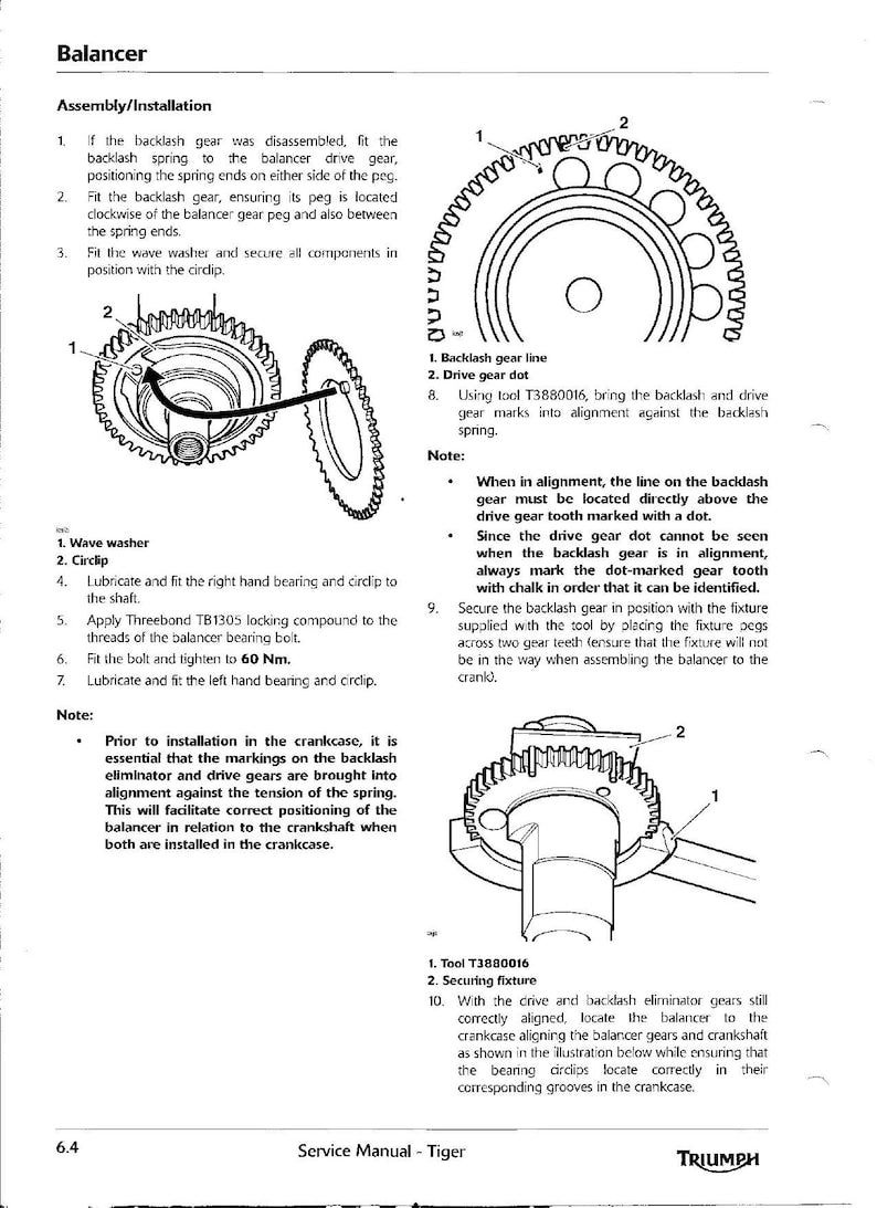 Triumph Tiger 1050 Service Manual service manual preview page 5